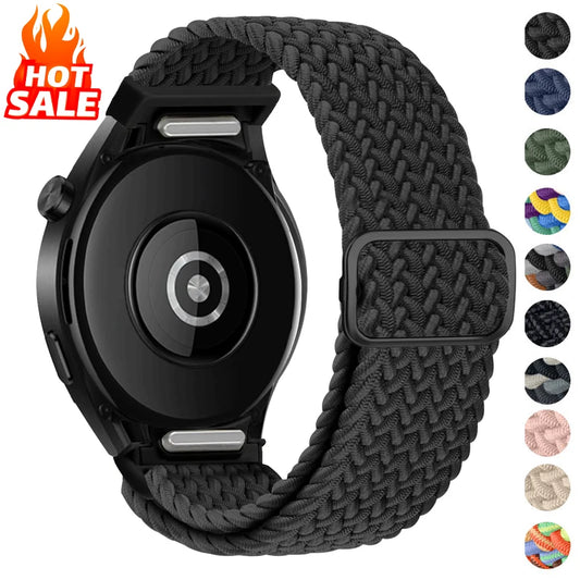 Schnell - bequem: Geflochtenes Nylon-Uhrenarmband für Galaxy Watch, 15 Farben