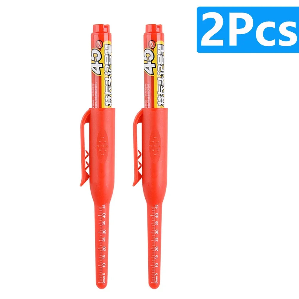 45mm langlebiger Tiefloch Marker Stift für präzise Holz- und Metallmarkierung