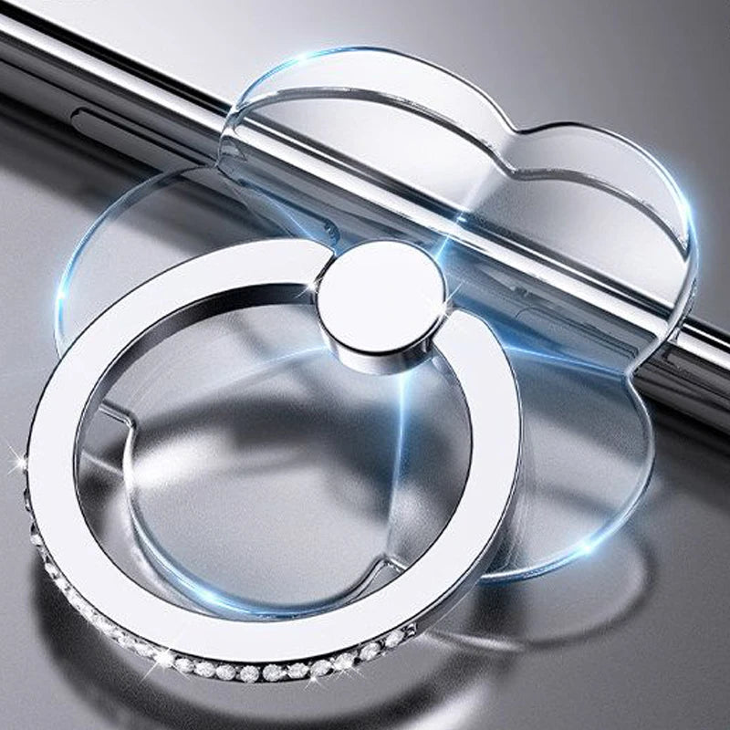 Transparenter Handy Ringhalter Ständer 360 Grad Fingergriff für Hüllen