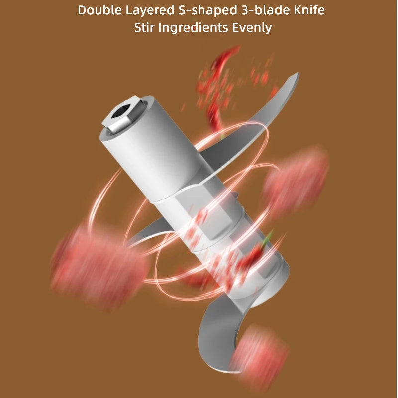 Elektrischer Mini-Knoblauchzerkleinerer USB mit robustem Fleischwolf