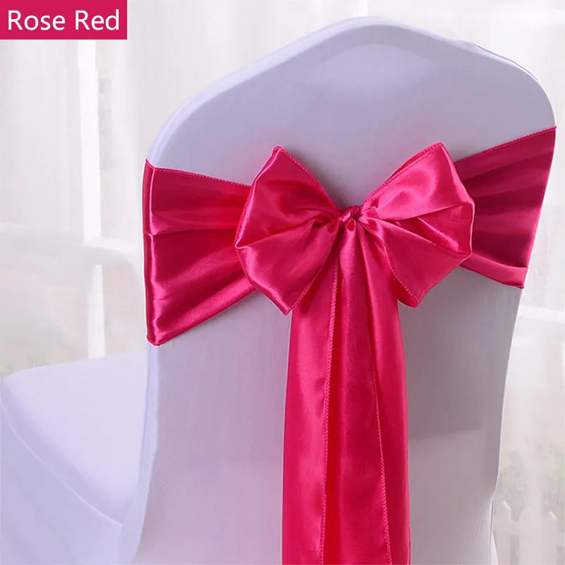 Satin Stuhlschärpen für Hochzeiten und Events 50 Stück