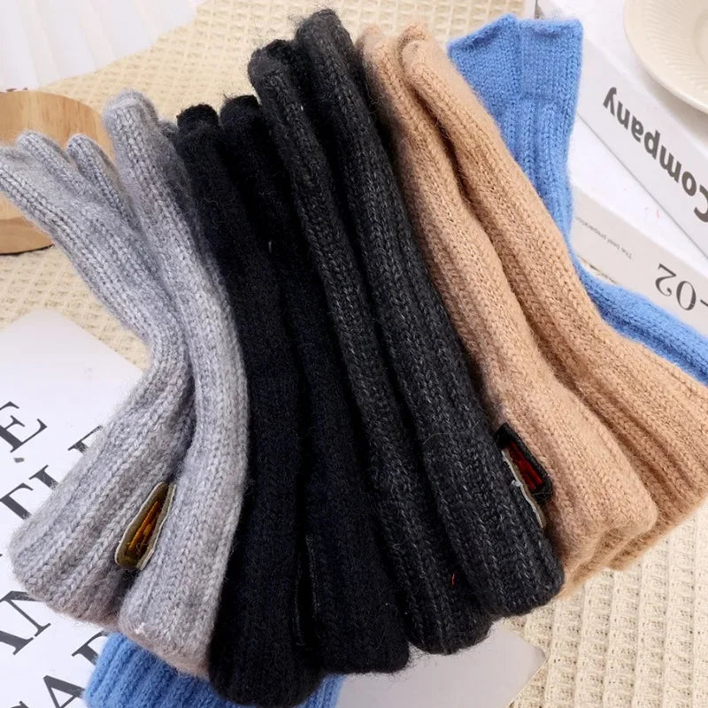 Gestrickte Thermo Halbfingerhandschuhe Für Damen Und Herren-Yabubestshop