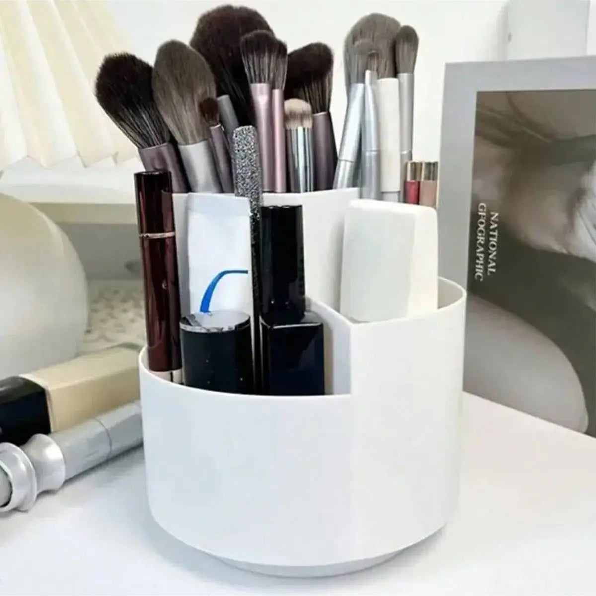 360 Grad drehbarer Stifthalter mit großer Kapazität Schreibtisch Organizer