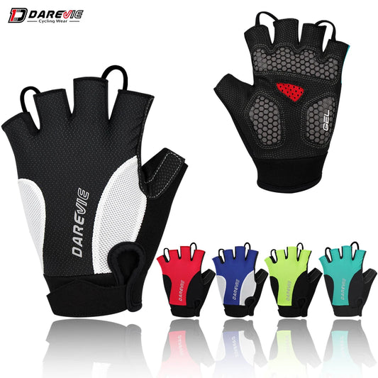 Halbfinger MTB Fahrradhandschuhe gelpolstert stoßfest atmungsaktiv