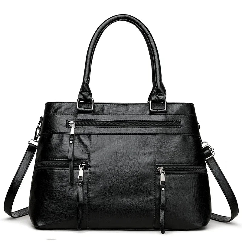 Elegante Damen Handtasche Kunstleder – Schulter, Crossbody & Tote Tasche