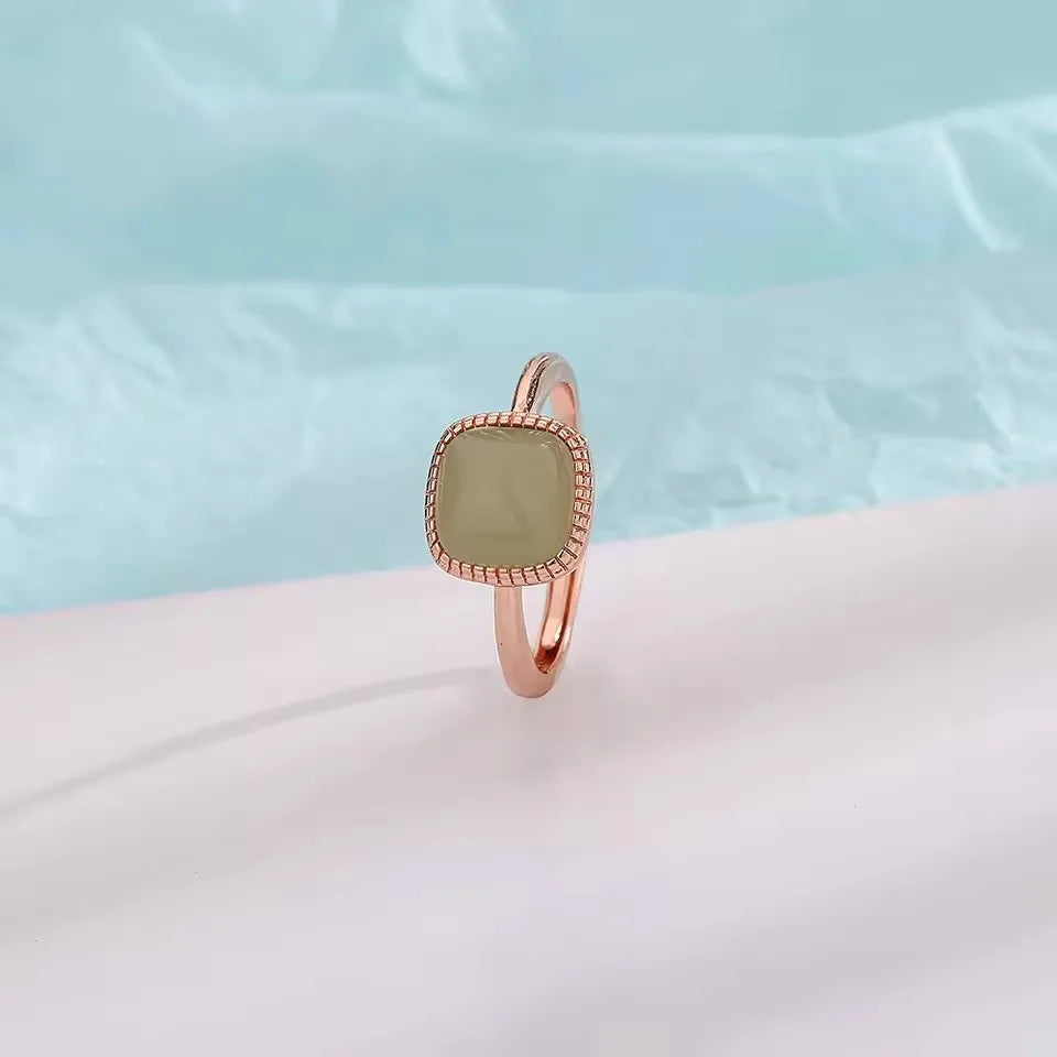 Verstellbarer Silberring mit hohlen Linien, stylischer Punk-Schmuck Unisex