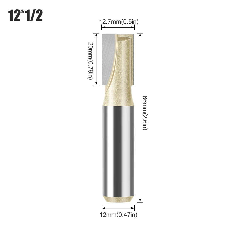 Professionelle Hartmetall Fräser 6mm und 12mm Schaft für Holz