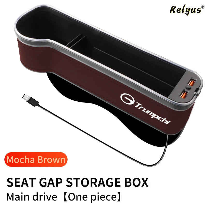 Auto Sitz Spalt Organizer mit USB Ladefunktion & Atmosphäre Lampe