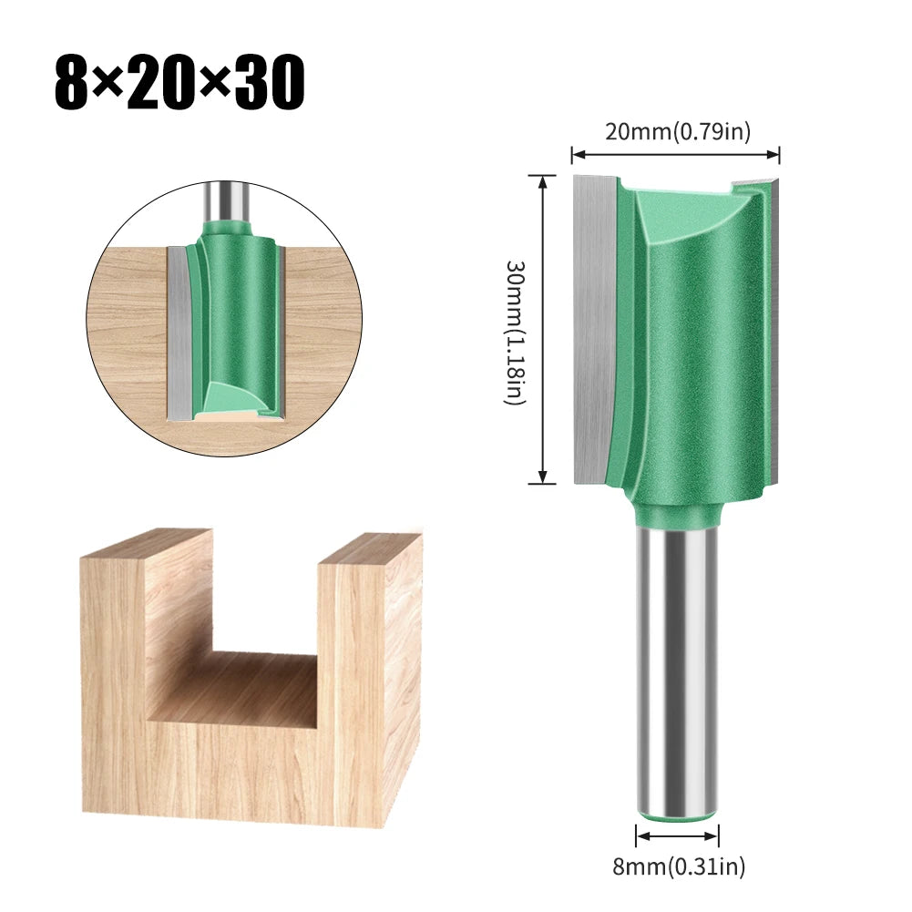 Wolfram Hartmetall Router Bit mit Doppel-Flöte für Holz in verschiedenen Größen