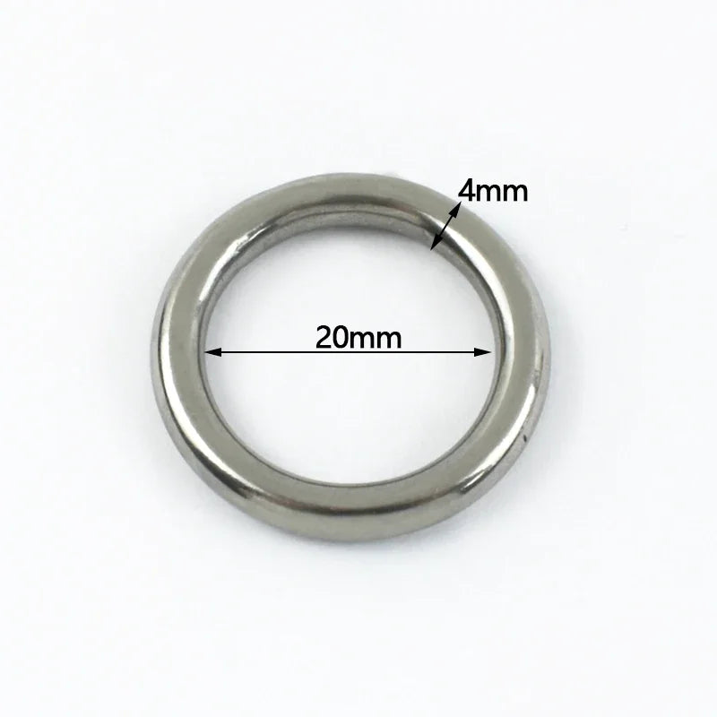 Edelstahl O-Ring Schnallen 15-100mm für Taschen Gurtband Schlüsselanhänger