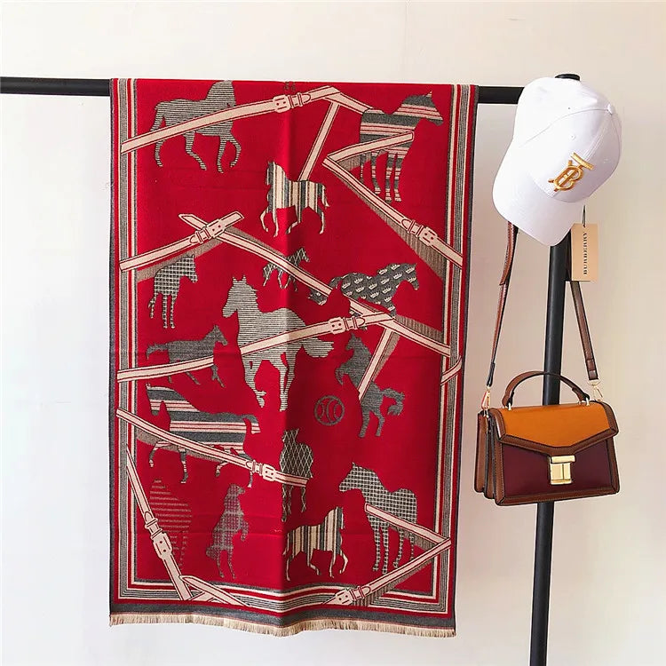 Luxuriöser Kaschmir-Gefühl Schal für Frauen im Herbst/Winter-Yabubest - Home & More