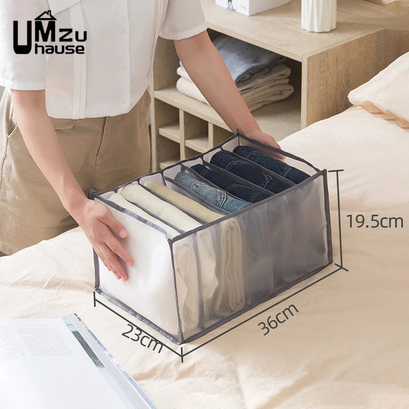 Mesh Schubladen Organizer für Unterwäsche Kleidung mit geteilten Fächern