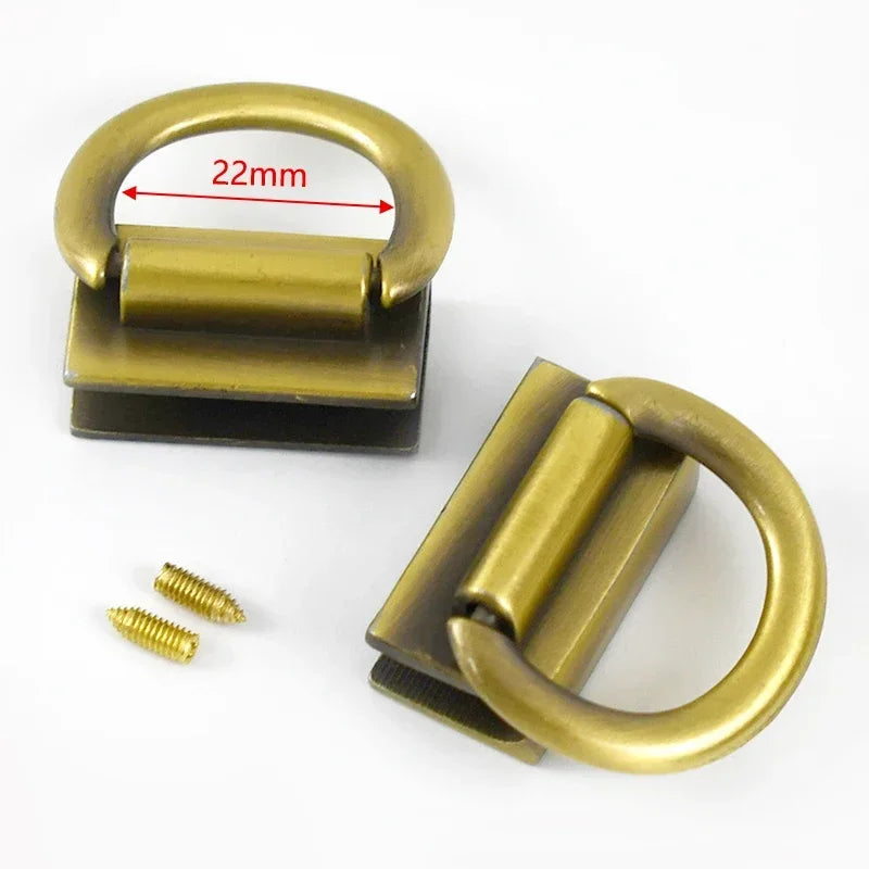 2 4 10 Stück Metall D Ring Schnalle mit Clip Verschluss für Taschen DIY