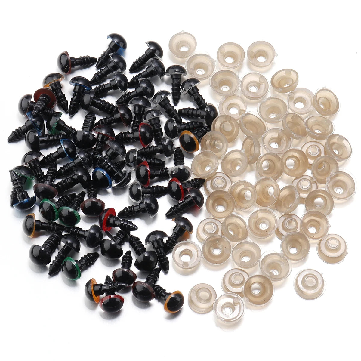 Sicherheitsaugen aus Kunststoff für DIY Puppen & Plüschtiere (8-20mm)