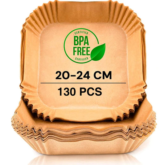 Runde Einweg Heißluftfritteusen-Papiereinlagen Set – Sauberes Backen