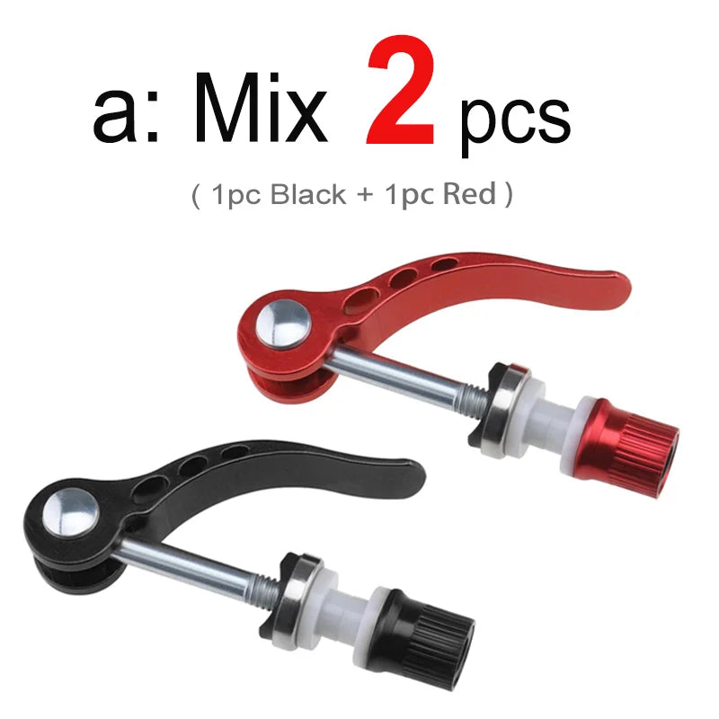 Leichte Aluminium Sattelstützenklemme M6 x 65 mm mit Schnellverschluss, bunt