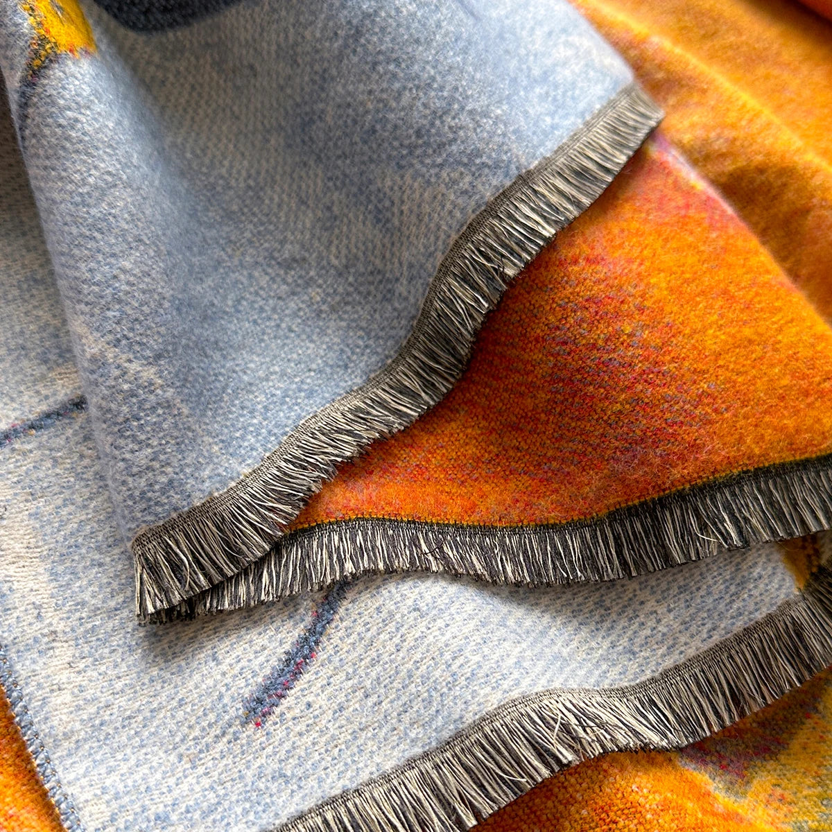 Luxus Warmer Kaschmir Poncho Schal für Damen mit floralem Jacquard