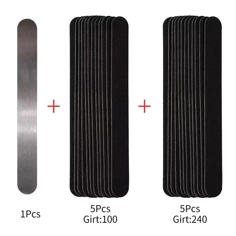 Praktisches Set mit austauschbaren Nagelfeilen für gepflegte Hände