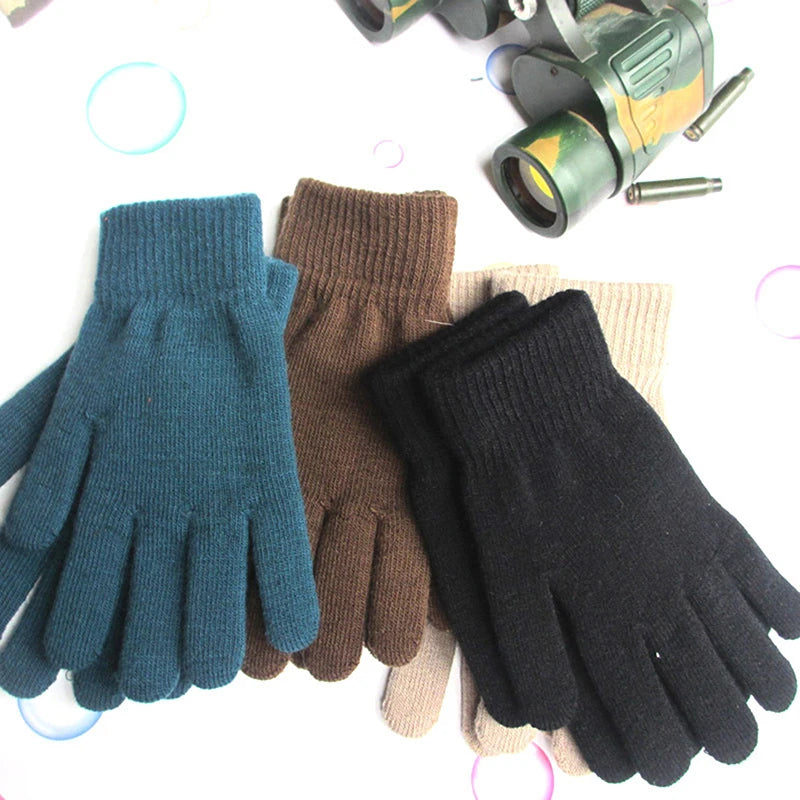 Warme Plüsch Vollfinger Handschuhe für Damen und Herren im Winter