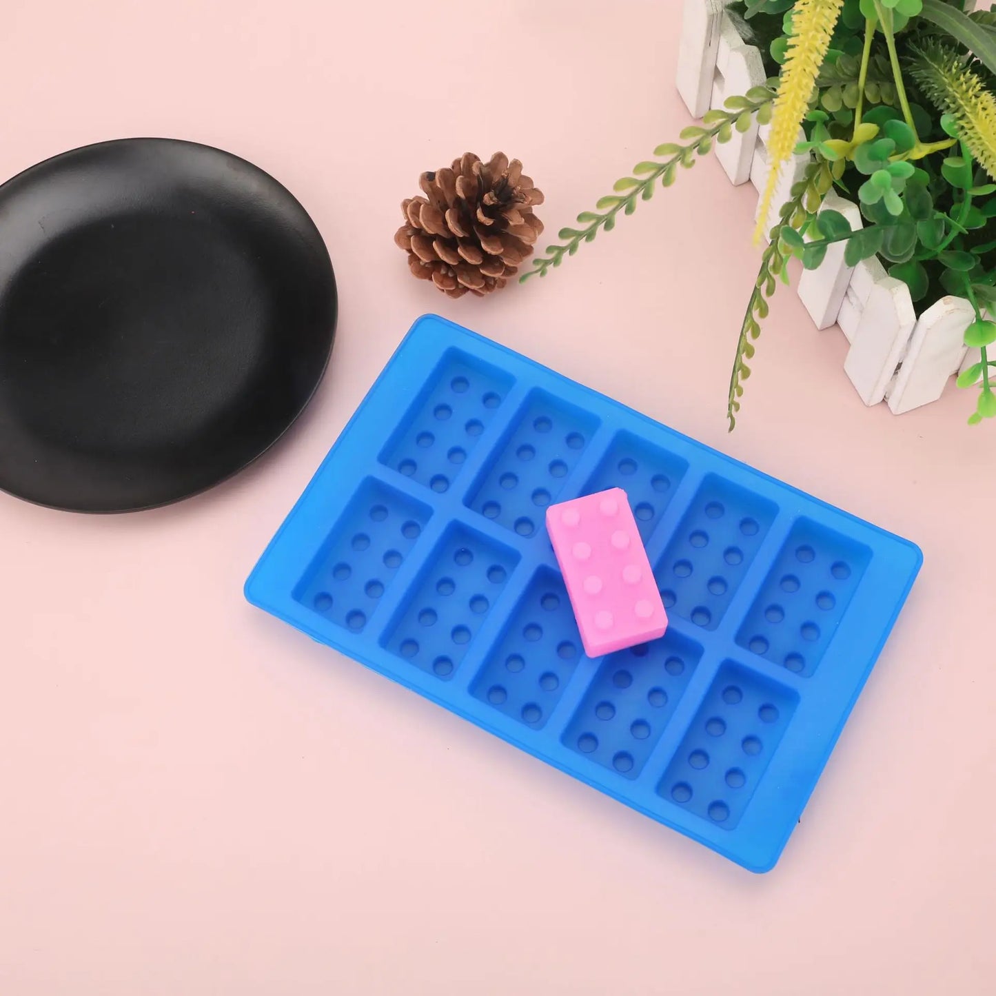 Lustige Roboter Silikonform für Eiswürfel und Süßigkeiten Backen