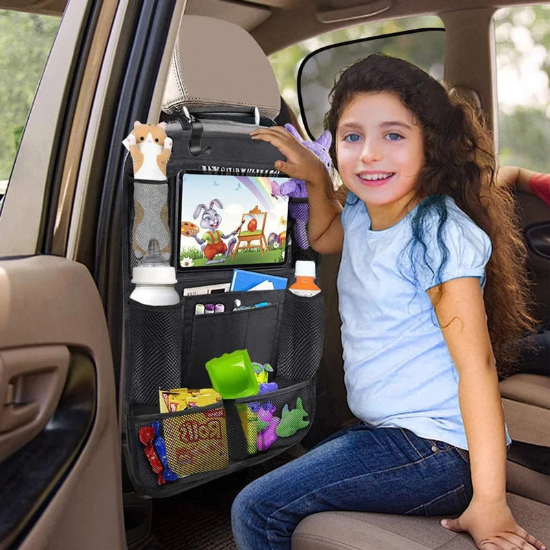 Wasserdichter Autositz-Organizer mit 9 Taschen - Tablet-Halterung – XXL Stauraum