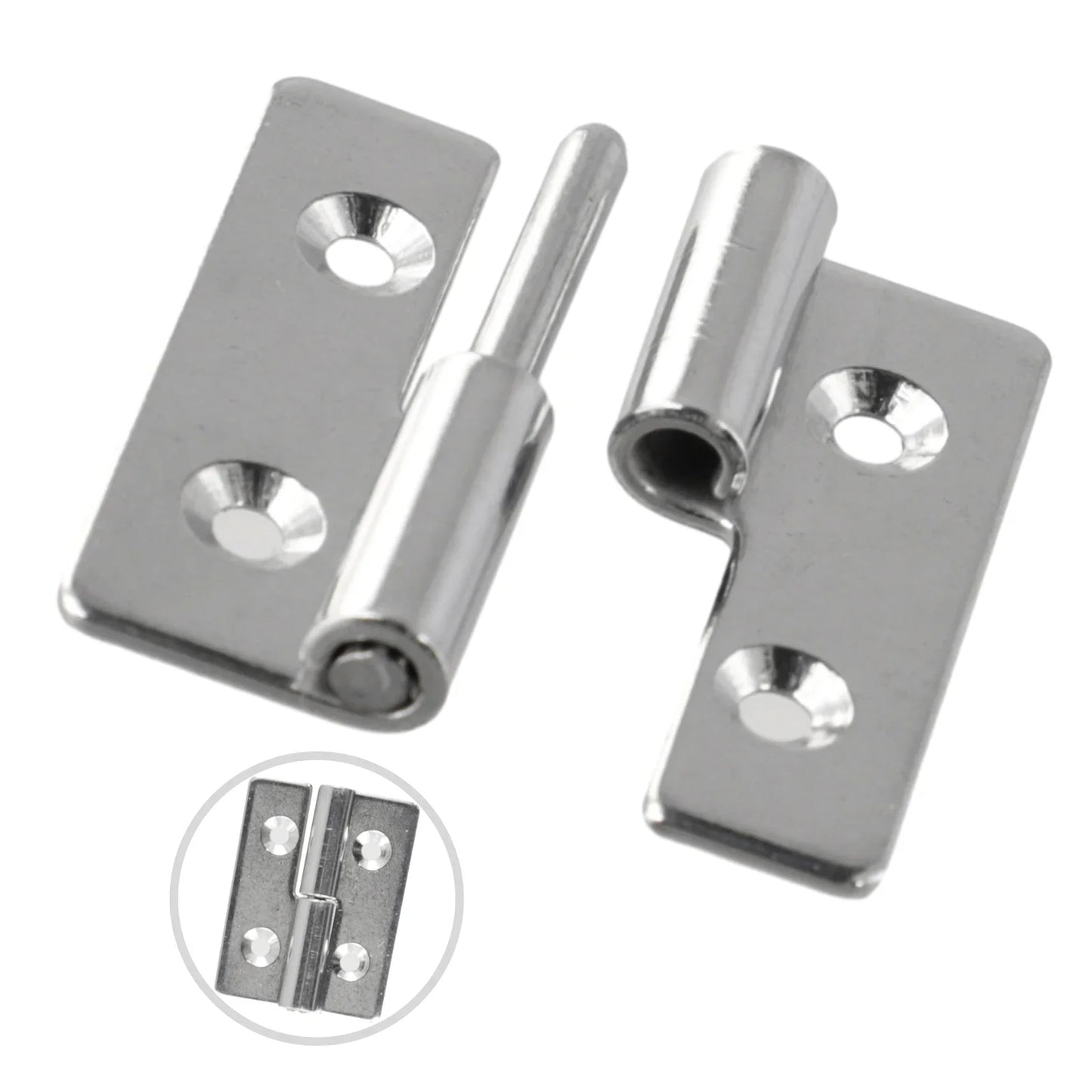 Vielseitiges abnehmbares Scharnier aus rostfreiem Edelstahl 40x30mm