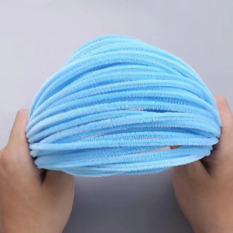 100 Stück Bunte Basteldraht Pfeifenreiniger für DIY und Dekoration