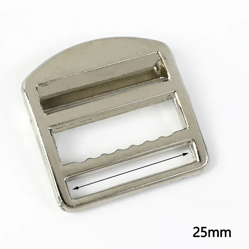 4 Stück Metall Gürtelschnalle Tri-Glide Schiebeverschluss für Rucksack