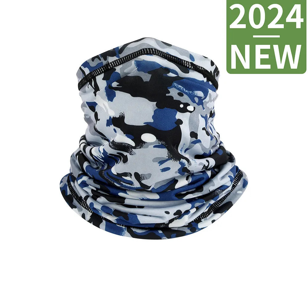 UV-Schutz Eisseide Hals-Gesichtsbedeckung Outdoor Sport Bandana Atmungsaktiv