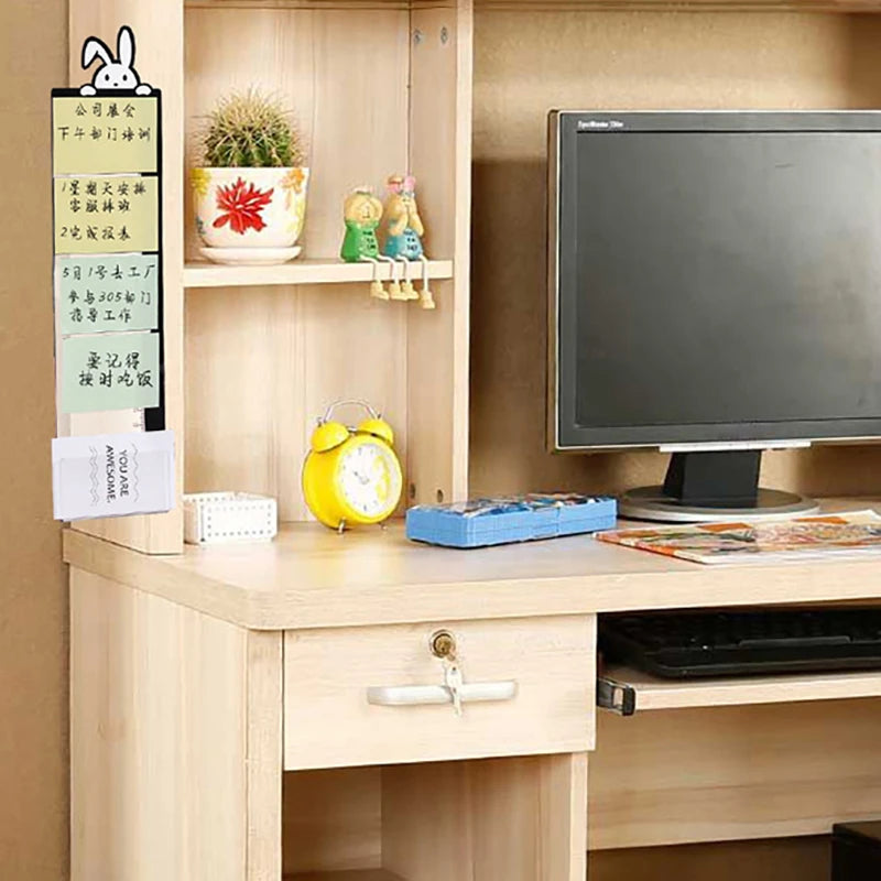 Acryl Memo Board für Monitore – transparente Notiz-Halter fürs Büro & Schreibtisch