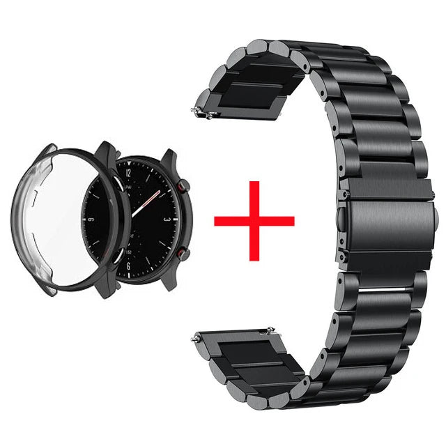 Edelstahl Strap & Case für Amazfit GTR 2 3 Pro
