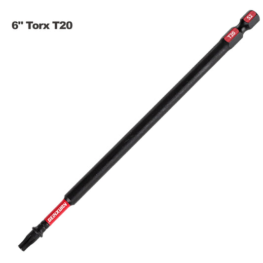 6 Zoll T20 Torx Schraubendreher-Bits Set magnetisch S2 Stahl 5-9 Teile