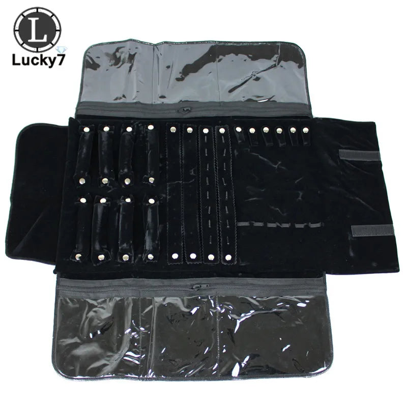 Samt Schmuckrolle Reise Organizer – Sicherer Schutz für Ringe & Ketten