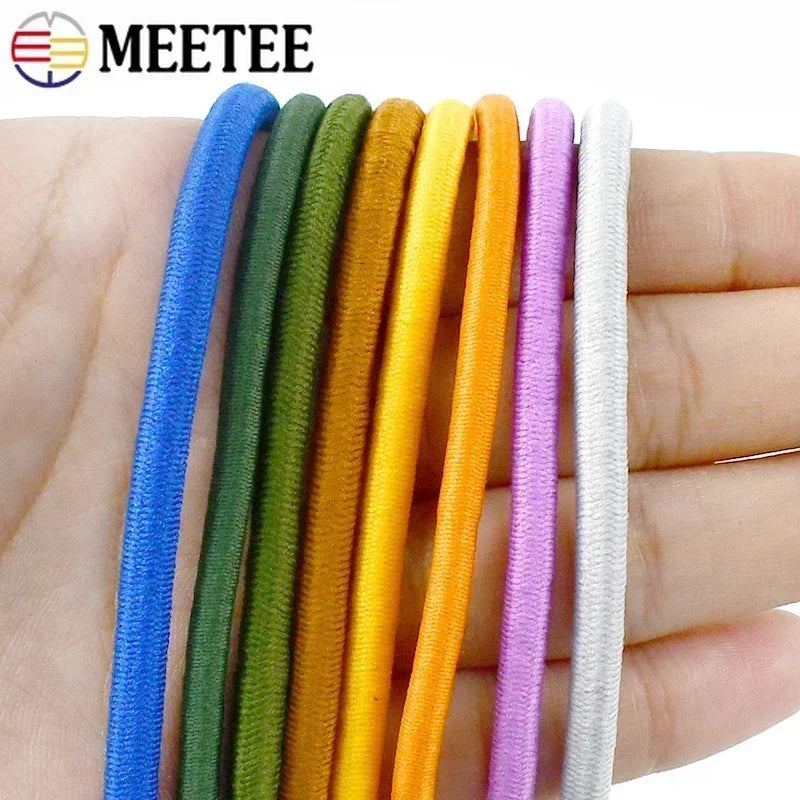Flexibles 4mm Gummiband für DIY Kleidung, Haarbänder, Nähen