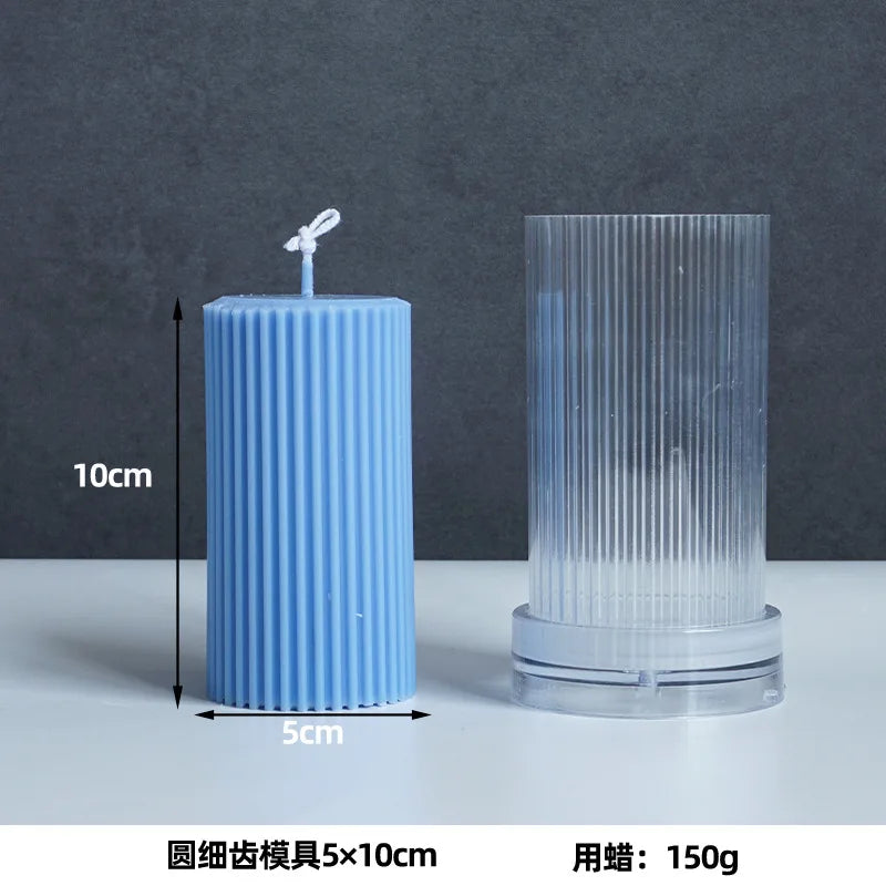 Nordic Stil Zylindrische Acryl Kerzenform DIY Geometrisches Design