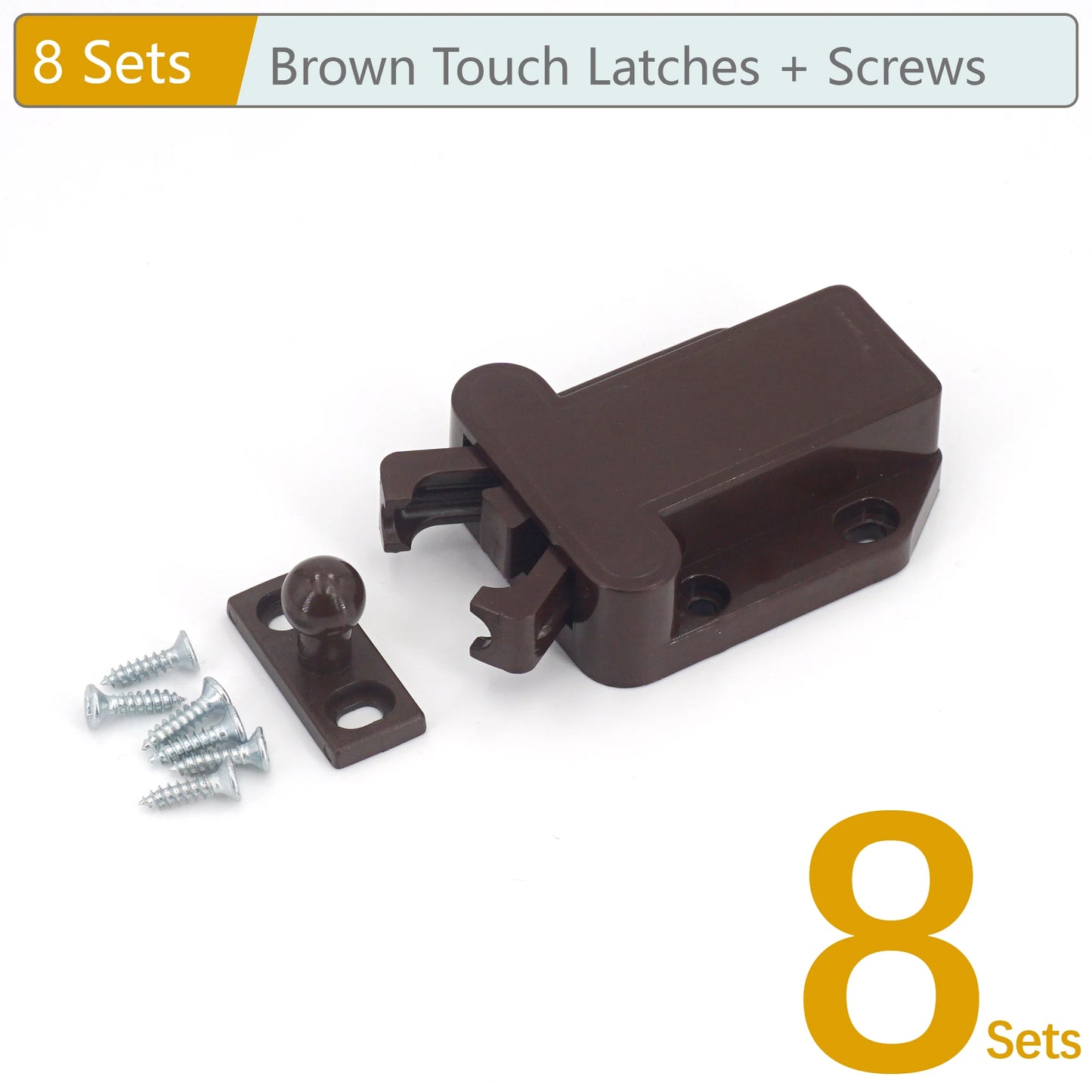 Touch-Riegel Set für grifflose Schranktüren – Push-to-Open Möbel Schranktür