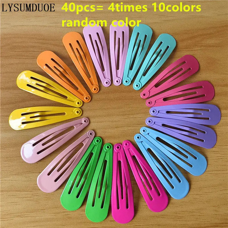 40 bunte Haarspangen für Mädchen – Süße Cartoon BB Clips