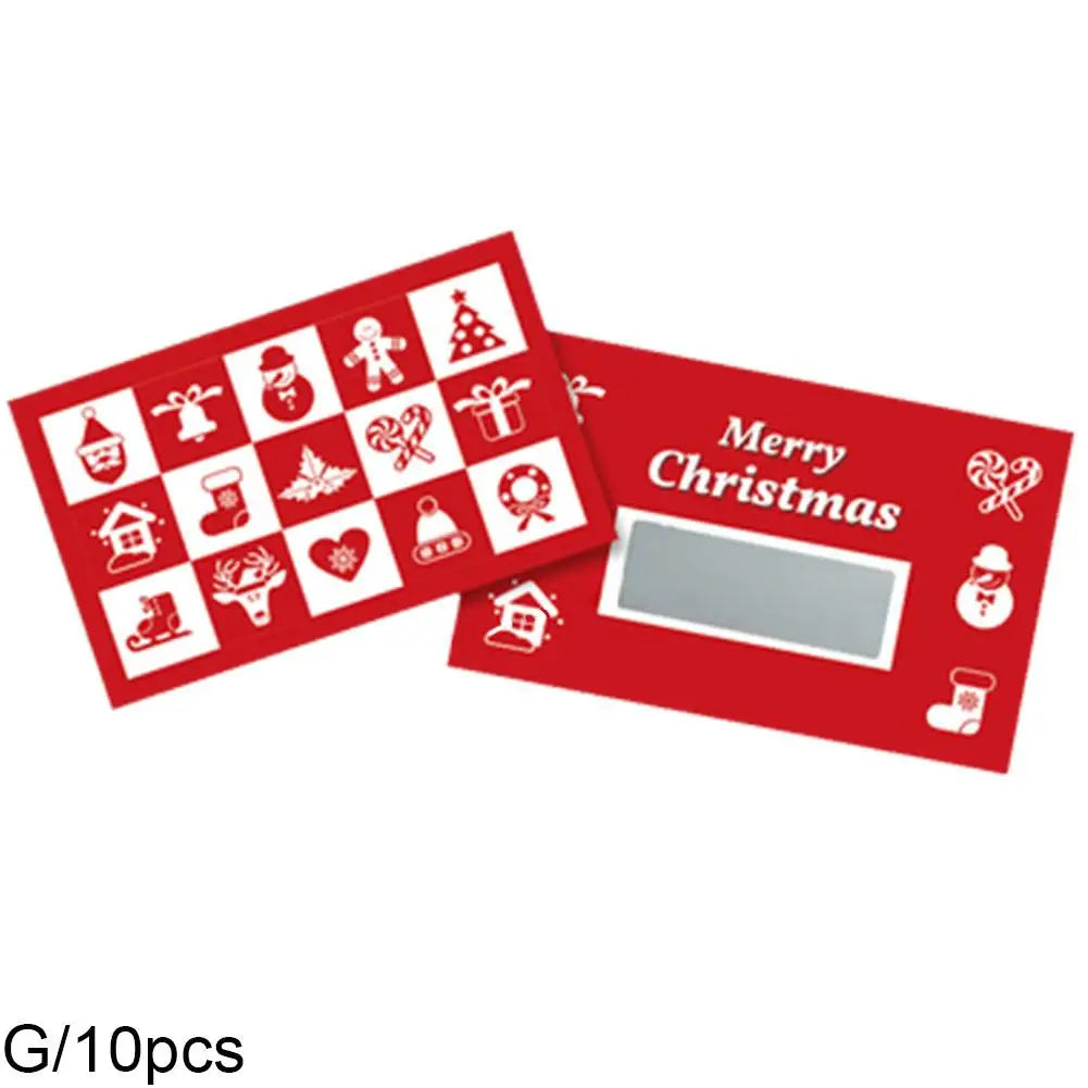 Kreatives Weihnachtskratzkarten Set für festliche Spielideen