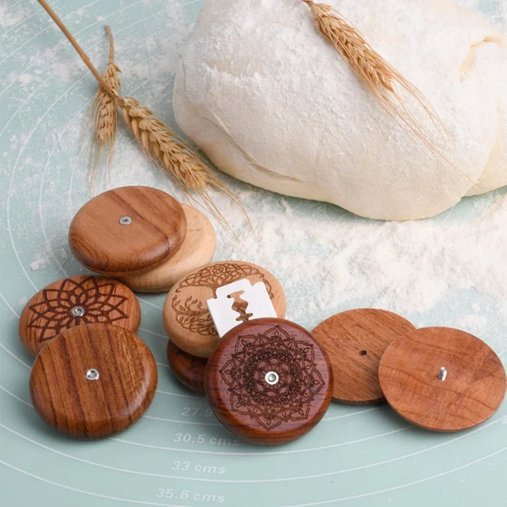Scharfes Brot Ritzmesser für Teig mit Holzgriff - 5 Edelstahlklingen Set