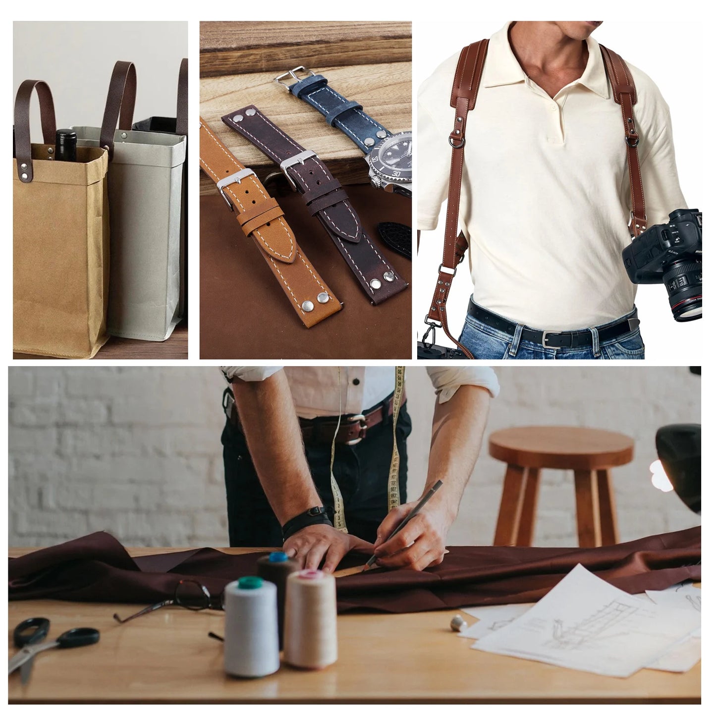 2,5x200cm Verdicktes Crazy Horse Lederband aus Kunstleder-Yabubest - Home & More