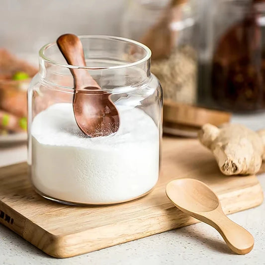 4-teiliges Mini Holzlöffel-Set – Präzise Gewürz- - Babyfütterung in Naturholz