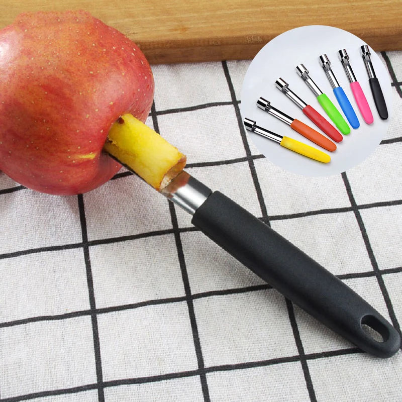 Edelstahl Obst Kernentferner Küchenhelfer mit rutschfestem Griff