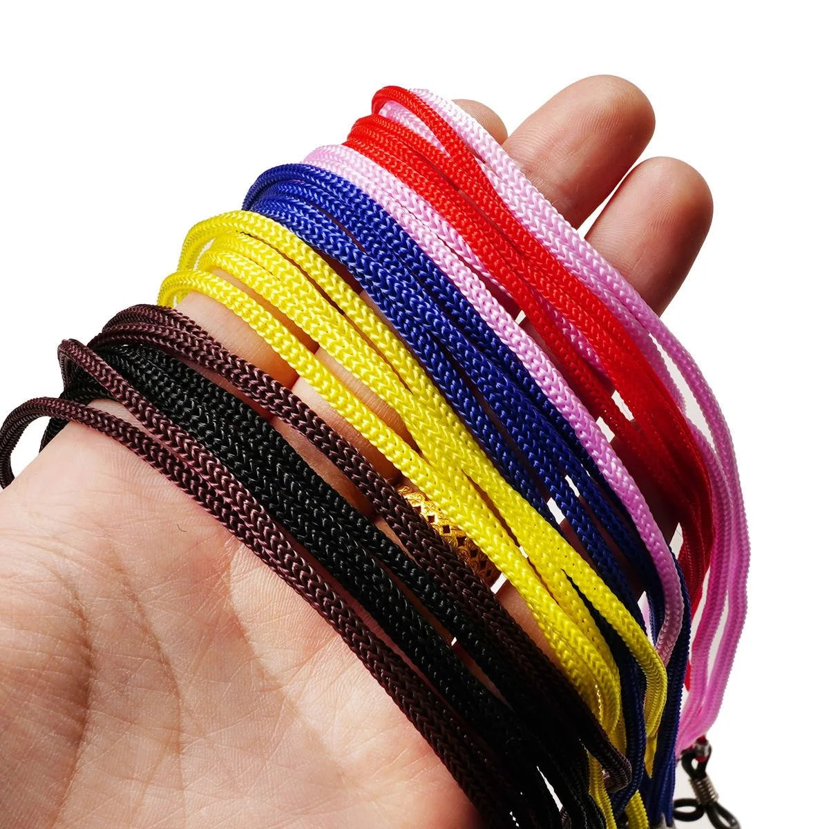 12er Set verstellbare Brillenbandhalter rutschfestes Brillenschnurseil Nylon