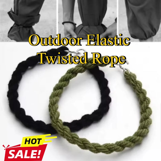 2-teiliges elastisches gedrehtes Hosenbein Strap Set für Outdoor