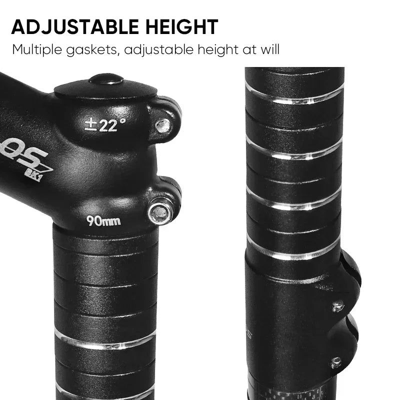 Fahrrad Vorbau Verlängerung 100-210 mm Aluminium Lenker Extender Adapter