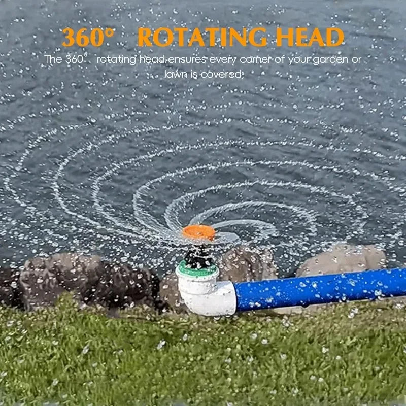 Automatische 360° Rotationsdüse für Gartenbewässerung, Kunststoff, 1-10 Stück