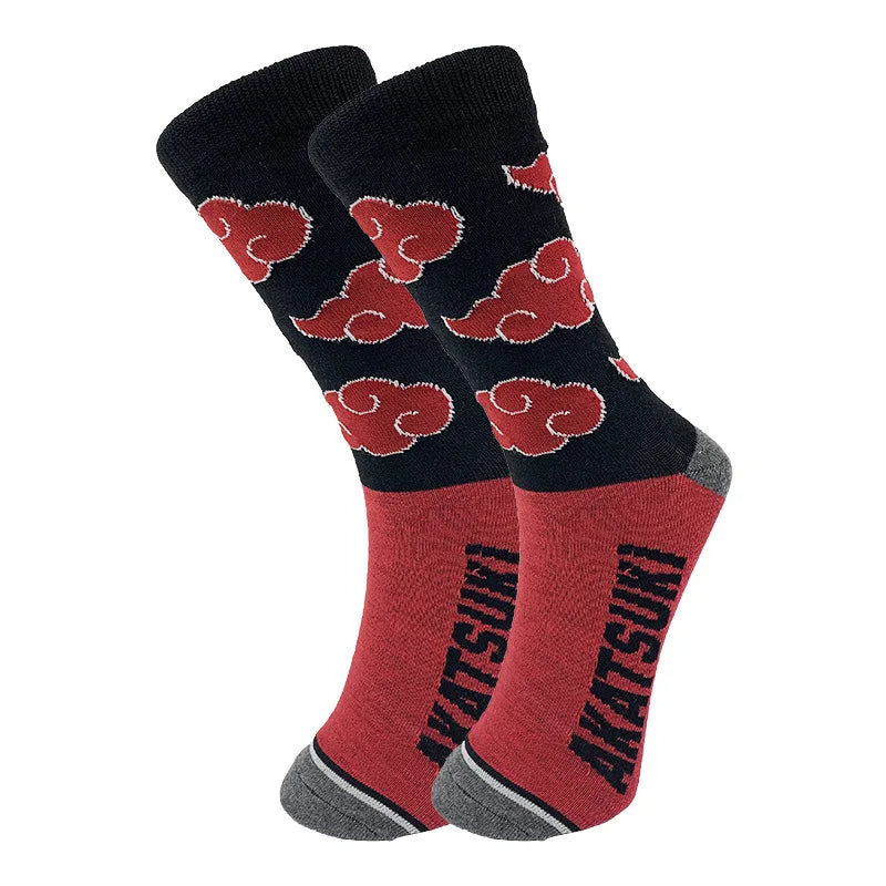 Elastische Anime Sport Socken Unisex Cartoon Motiv für Alltag und Freizeit