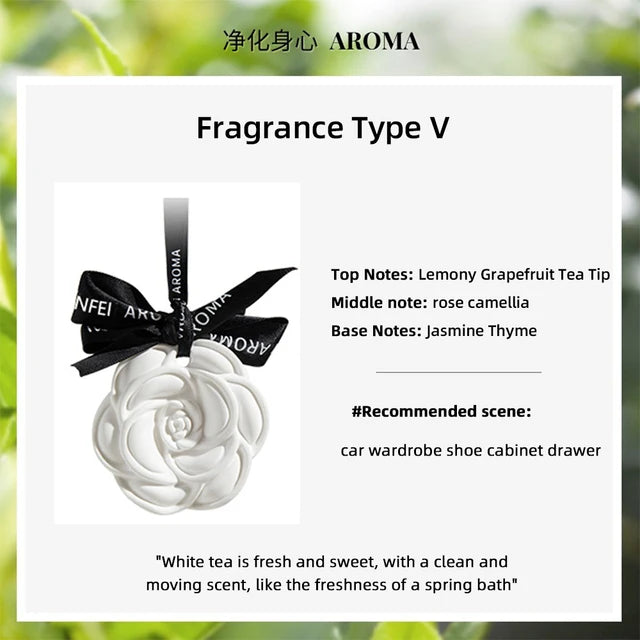 Eleganter Auto Hängelufterfrischer Blumen Design Ozean Duft