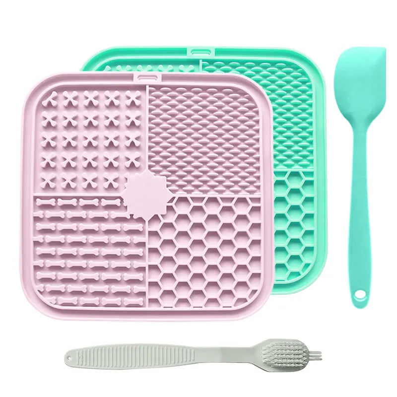 Beruhigende Leckmatte für Hunde mit Saugnapf – Langsames Füttern