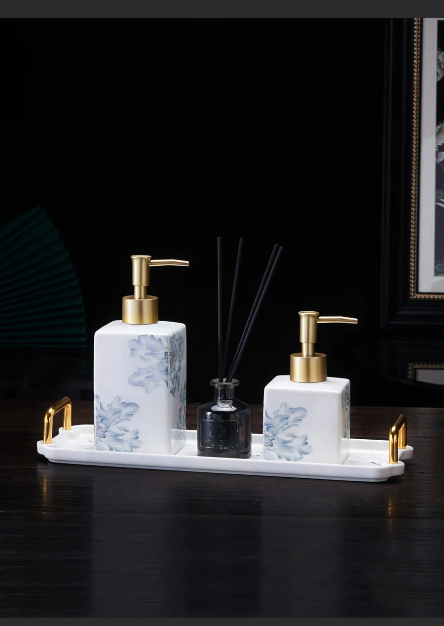 Keramik Seifenspender für Flüssigseife Badezimmer Accessoire